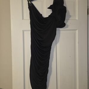 Express Black One Shoulder Dress
